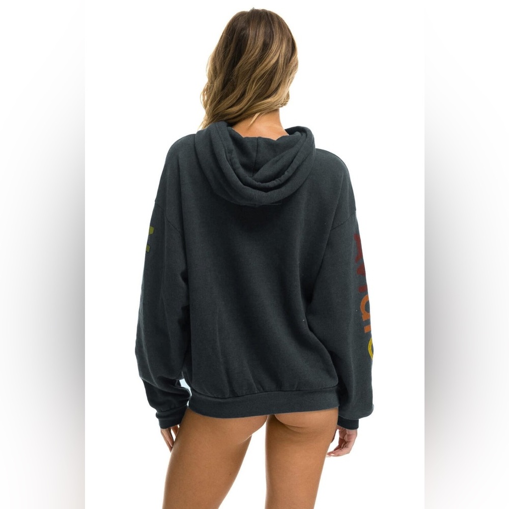 Aviator Nation Venice Beach Hoodie Pullover Dark Gray Women’s Size L‎ - Picture 3 of 9